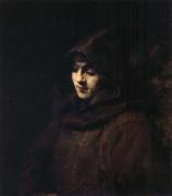 REMBRANDT Harmenszoon van Rijn Titus in a Monk-s Habit Germany oil painting artist